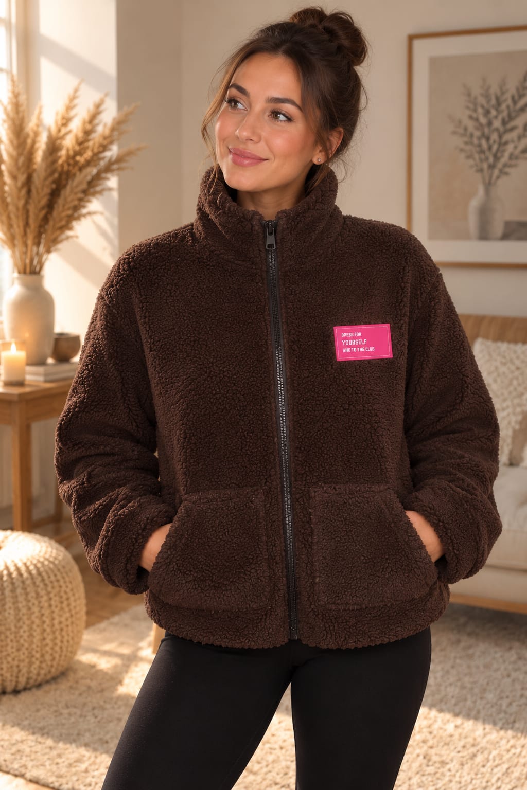 Teddy Fleecejacke „Essence“