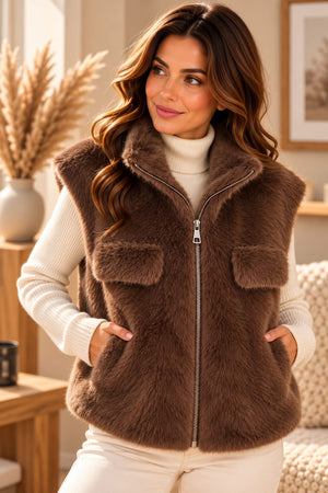 Shearling-Weste „Eclat“